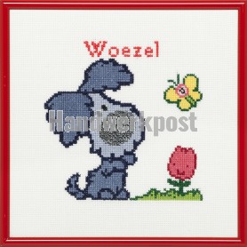 stickpackung woezel&pip, woezel met bloem