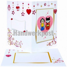 stickpackung glückwunschkarte, valentine