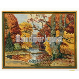 stickpackung boslandschap in herfstsfeer