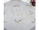 stielstichdecke papavers, wit