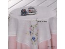 stielstichdecke veldbloemen, wit
