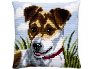 kreuzstichkissen jack russel