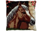 kreuzstichkissen paardenhoofd