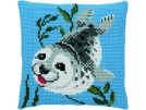 kreuzstichkissen zeehond 