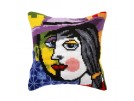 kreuzstichkissen picasso, faces-2