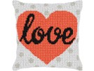 kreuzstichkissen "love"