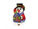 kreuzstichkissen sneeuwman met cadeautjes