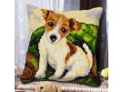 kreuzstichkissen jack russel