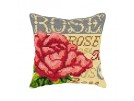 kreuzstichkissen classic, roos close-up