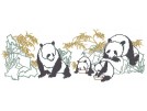 stickpackung familie panda