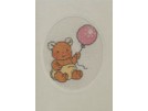 stickpackung glückwunschkarte, bobbi, beertje met rose ballon
