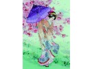 stickpackung geisha met parasol