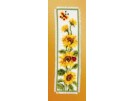 stickpackung lesezeichen, zonnebloemen