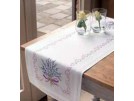 kreuzstichläufer lavendel, wit
