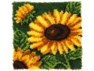 knüpfkissen zonnebloem