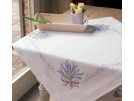 kreuzstichdecke lavendel, wit