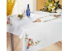 stielstichdecke klaprozen, wit
