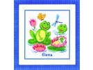 stickpackung familie kikker, geburt elena