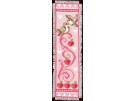 stickpackung lesezeichen, vogels met appels/rose