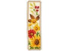 stickpackung lesezeichen, herfstbloemen