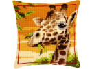 kreuzstichkissen giraffe