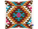 kreuzstichkissen etnische print