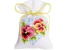 stickpackung kräutertütchen, viooltjes