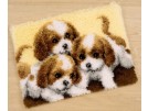 knüpfdecke drie puppies