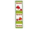 stickpackung lesezeichen, vier paddenstoelen