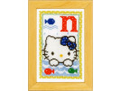 stickpackung hello kitty, letter N
