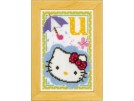 stickpackung hello kitty, letter U