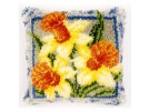 knüpfkissen narcissen