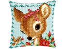 kreuzstichkissen bambi/roodkapje, bambi