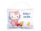 stickpackung türhänger, hello kitty, baby slaapt/is wakker