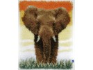 knüpfdecke olifant op de savanne