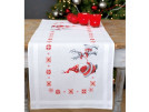 kreuzstichläufer kerstkabouters, wit