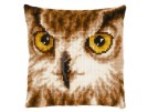 kreuzstichkissen uilenkop close-up