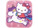 knüpfdecke hello kitty, op eenhoorn