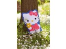 kreuzstichkissen hello kitty, kitty met bloem (incl. kissenrücken)
