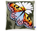 kreuzstichkissen vlinder op margriet