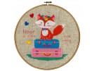 stickpackung vosje op reis, geburt noor (incl. stickring)