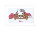 stickpackung hello kitty, geburt tess