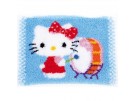 knüpfdecke hello kitty, op de trom