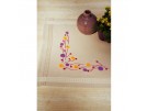 stielstichdecke speelse bloemen, beige