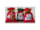stickpackung kräutertütchen (3 st.) kerstman, rendier en sneeuwpop
