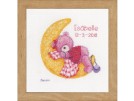 stickpackung popcorn bear, slapend op maan, geburt isabelle