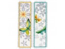 stickpackung lesezeichen (2 st.) vlinders met bloemen