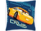 kreuzstichkissen cars, "met gierende banden", cruz