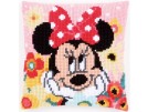 kreuzstichkissen mickey mouse, minnie dagdroomt