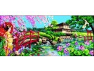 stramin + garnpaket, japanse tuin